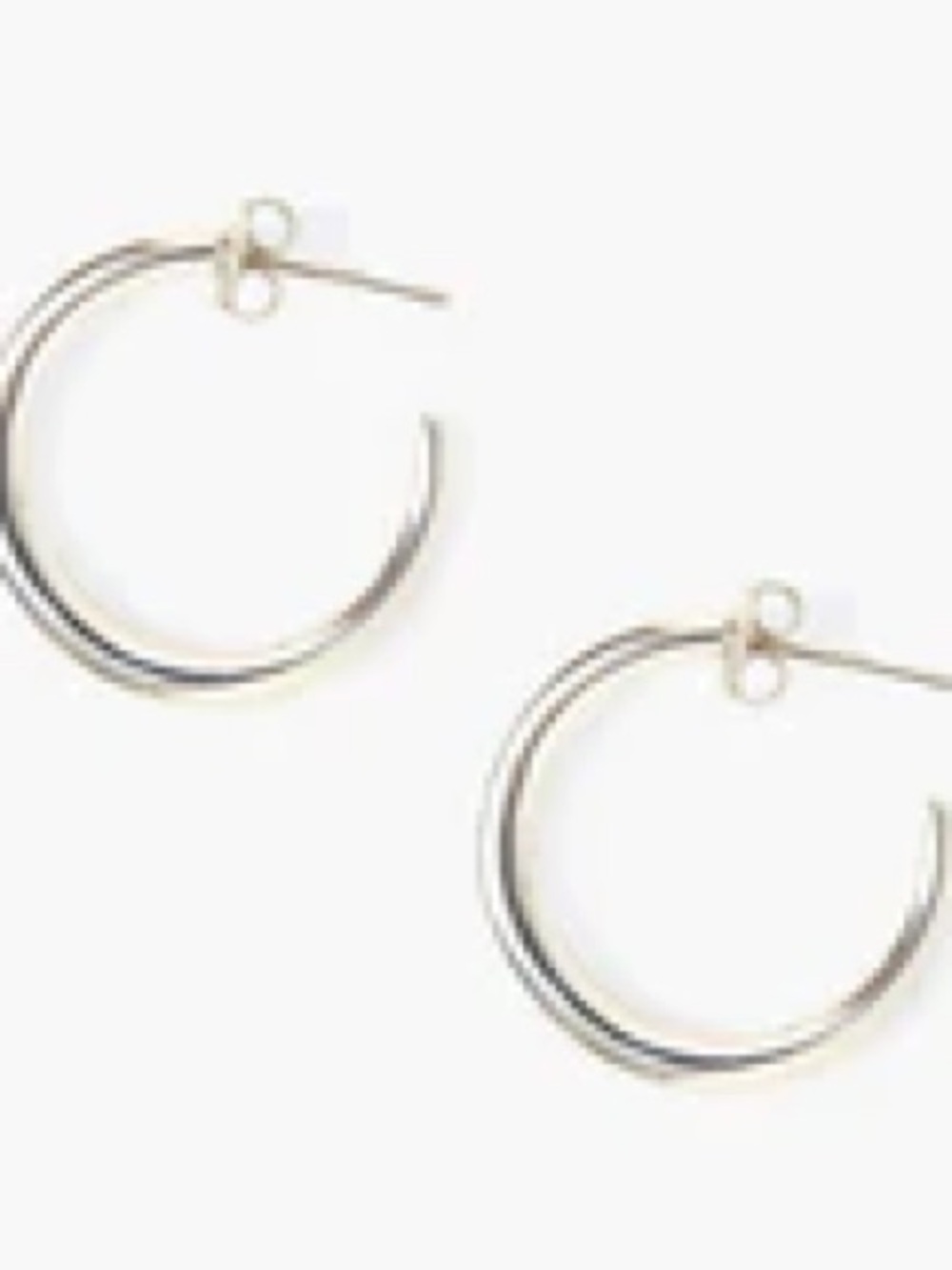 Chan Luu Petite Infinity Hoop Earrings Sterling Silver - Picture 10 of 10